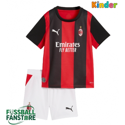 AC Milan Omari Hutchinson #20 Replik Heimtrikot Kinder 2026-27 Kurzarm (+ Kurze Hosen)